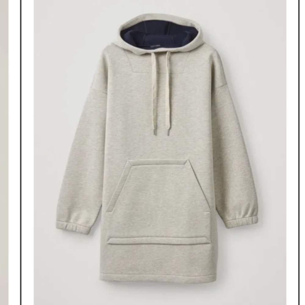 COS Gray Hoodie  Scuba Dress size M/L S126
